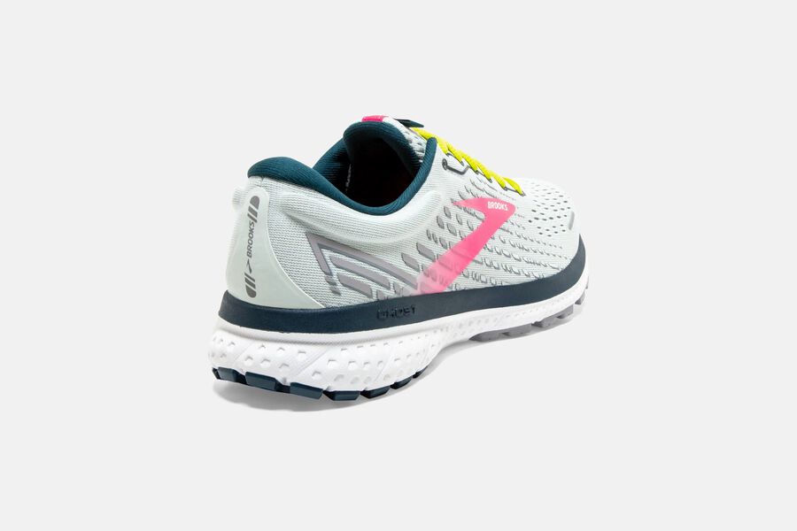 Brooks Ghost 13 Road Running Shoes Womens - Grey/Pink - TJHFS-2317